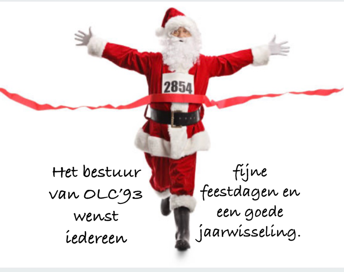 Blijf rennen, blijf stralen. Fijne feestdagen!